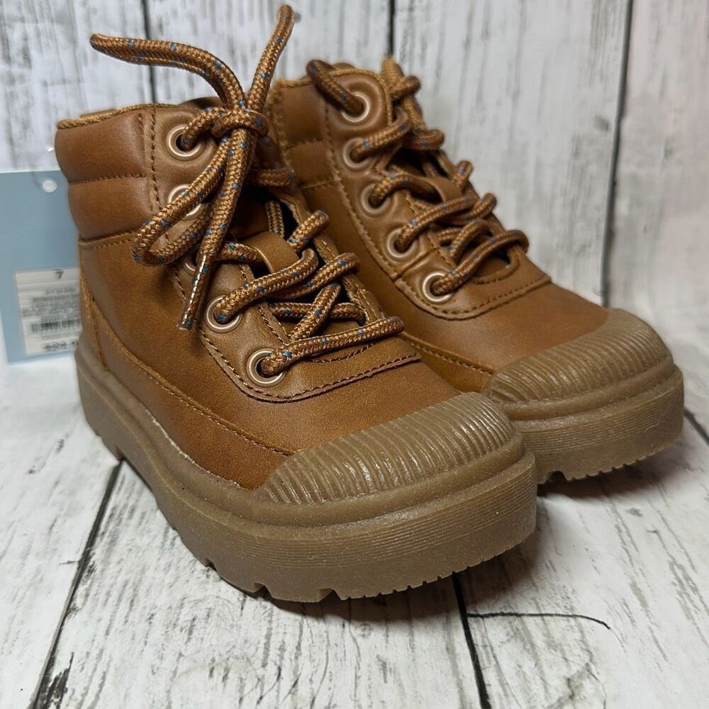 Cat & Jack Toddler Declan Chukka Boots Zip Slip on Size‎ 7